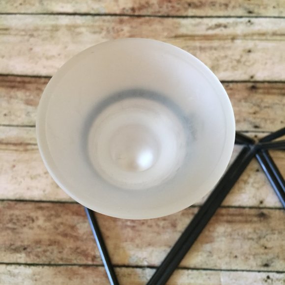 3 Tier Glass and Metal Tea Light Candle Holder - Picture 3 of 3